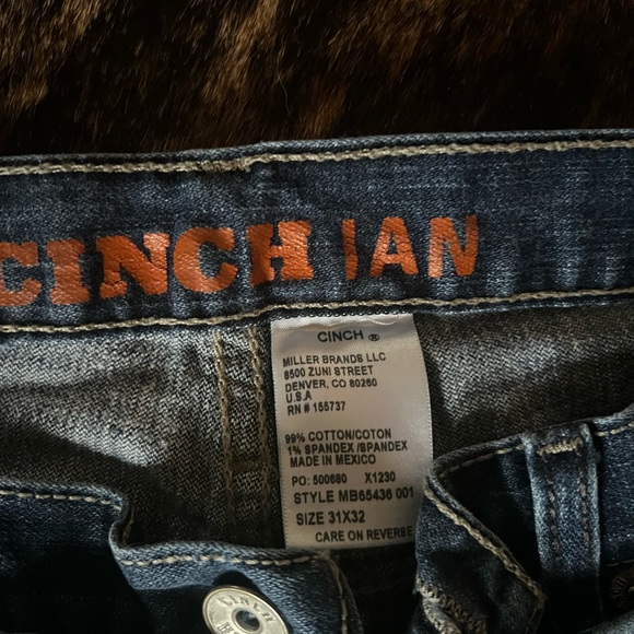 Men’s Cinch Ian Dark Jeans - Picture 5 of 6